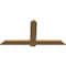 Ekena Millwork Eugene Smooth Timber Gable Bracket, Western Red Cedar, 60"W x 30"H x 1 1/2"D x 5 1/2"F, 12/12 Pitch GBW060X30X0206EUG00SWR - alternate 5